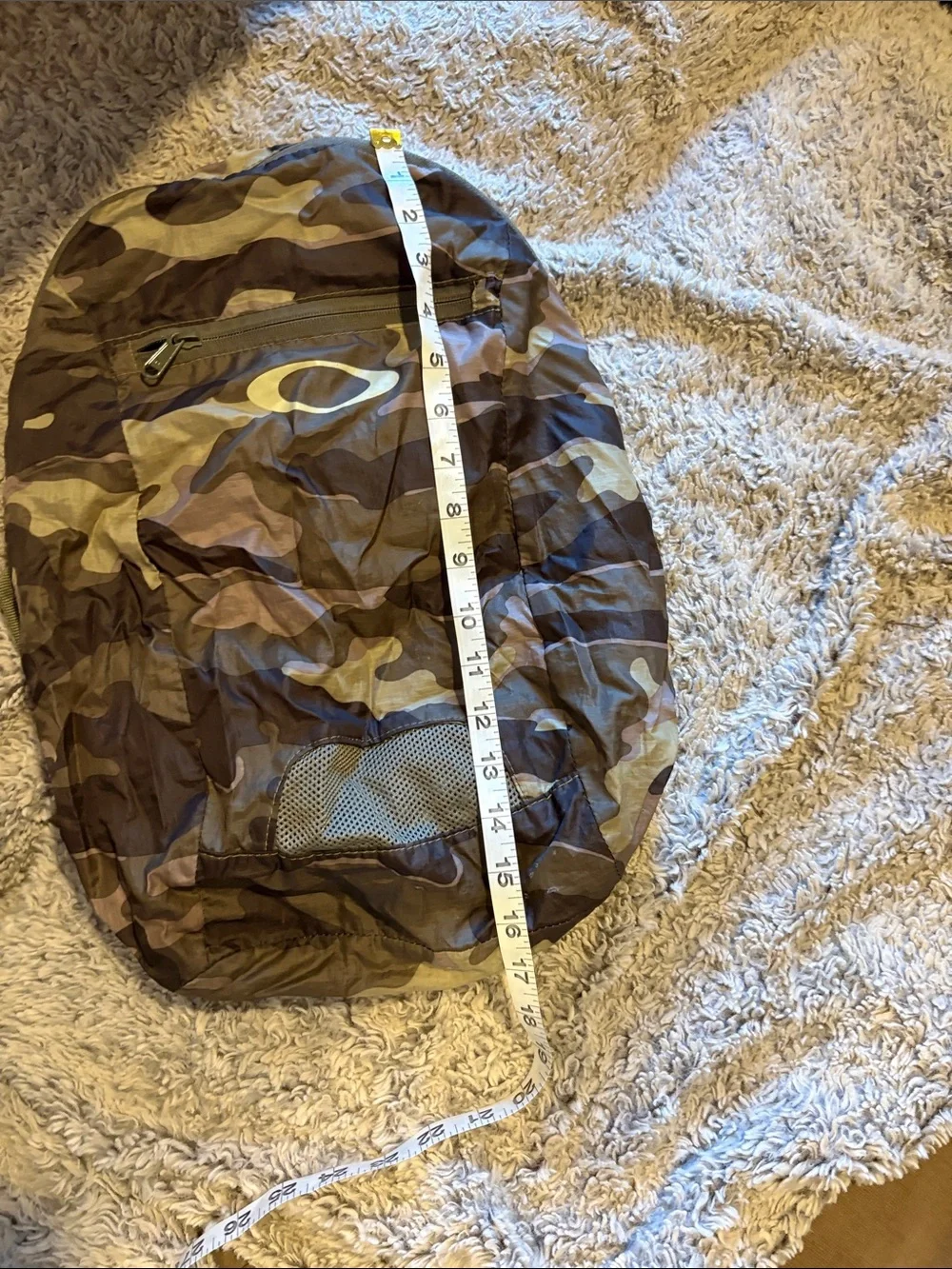 Oakley Packable Backpack Mens OS Camo Excellent Lightweight Ripstop Travel Bag